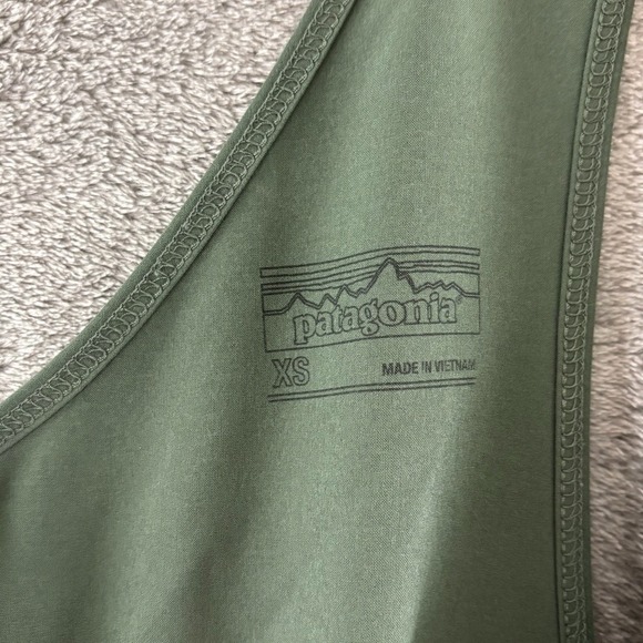 Patagonia Fleetwith Jumpsuit Womens XS Green Stretch‎ One Piece Romper Pockets - Picture 3 of 14